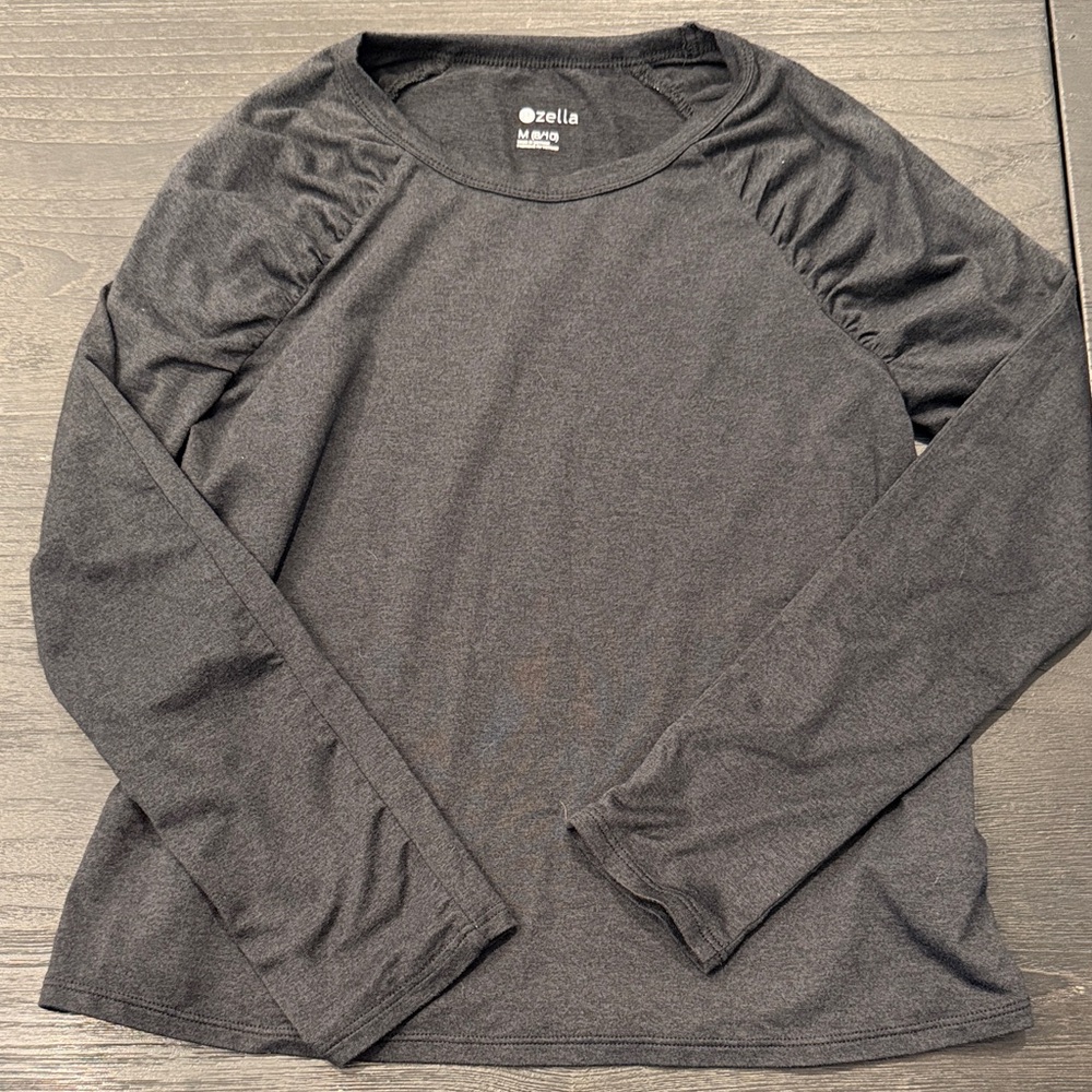 Zella Charcoal Long Sleeve Soft Shirt
